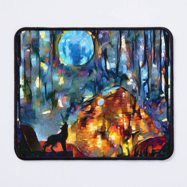 Item preview, AI Generated Style Transfer Art, Wolf and Gold Mountain designed and sold by ACC .