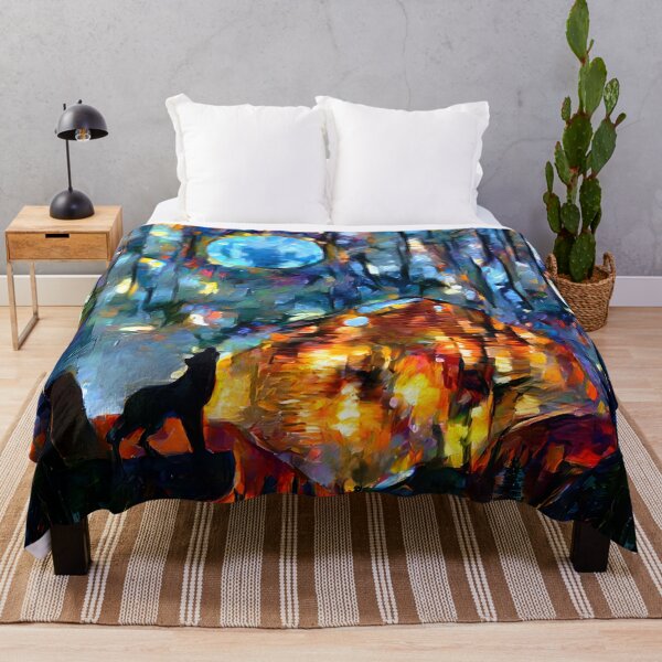 Item preview, AI Generated Style Transfer Art, Wolf and Gold Mountain designed and sold by ACC .