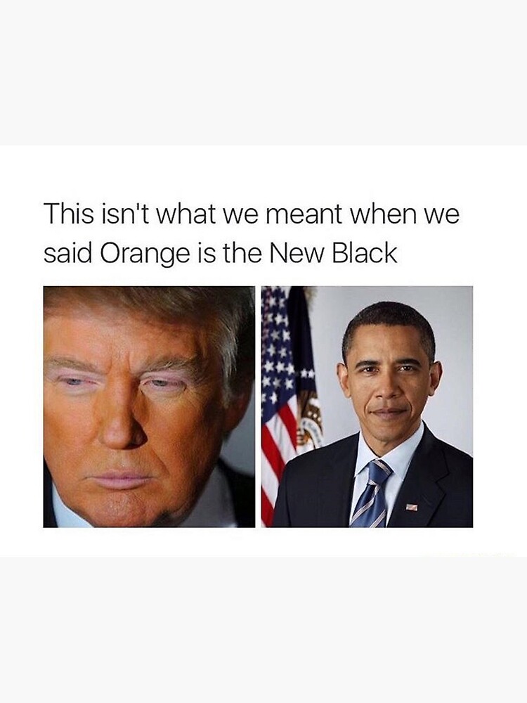 orange is the new black trump obama shirt