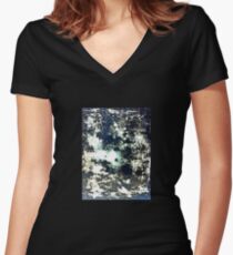 Tray abstract landscape Women's Fitted V-Neck T-Shirt