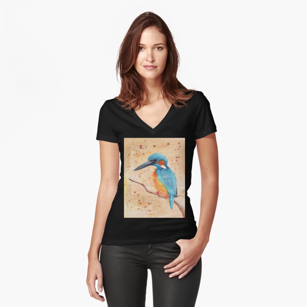 Item preview, Fitted V-Neck T-Shirt designed and sold by BeckmogArt.