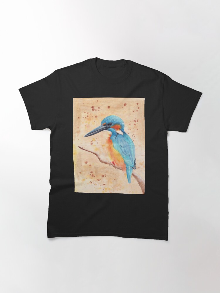 Thumbnail 3 of 7, Classic T-Shirt, Kingfisher designed and sold by BeckmogArt.