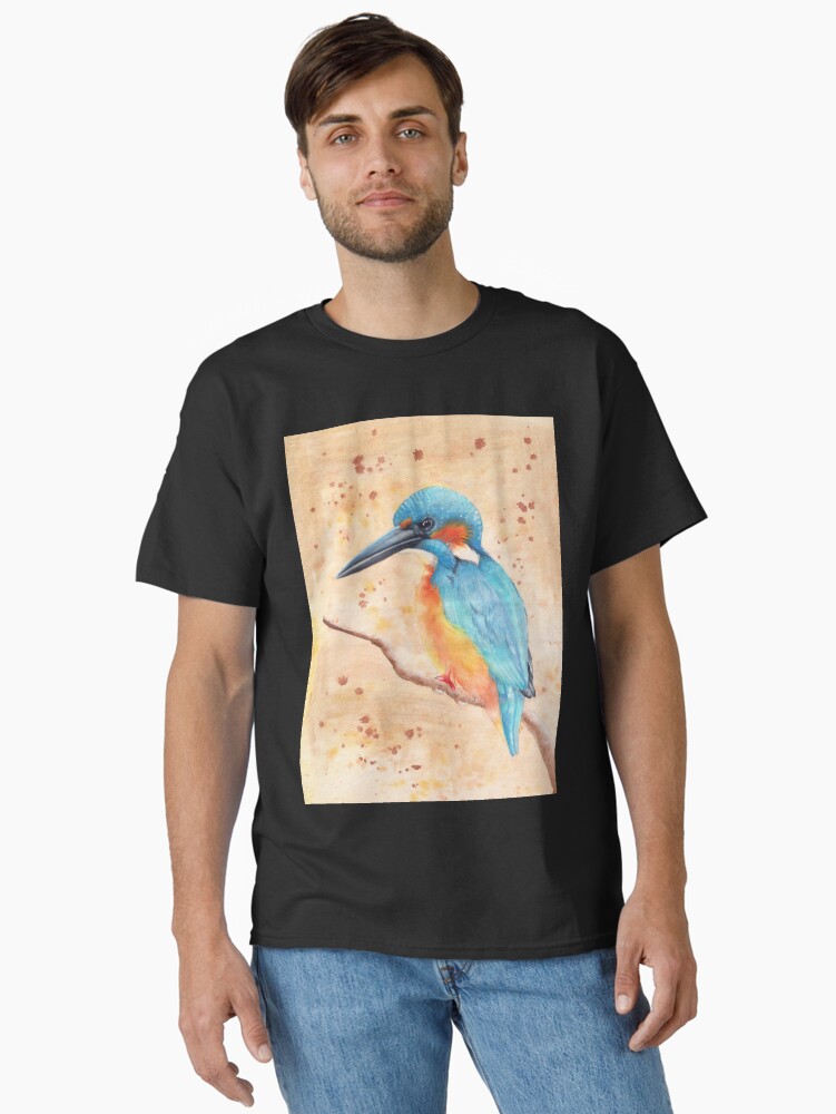 Thumbnail 2 of 7, Classic T-Shirt, Kingfisher designed and sold by BeckmogArt.