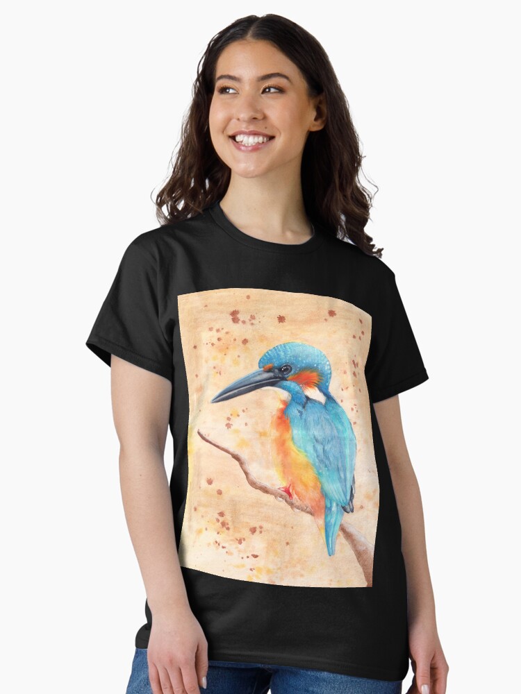 Thumbnail 1 of 7, Classic T-Shirt, Kingfisher designed and sold by BeckmogArt.