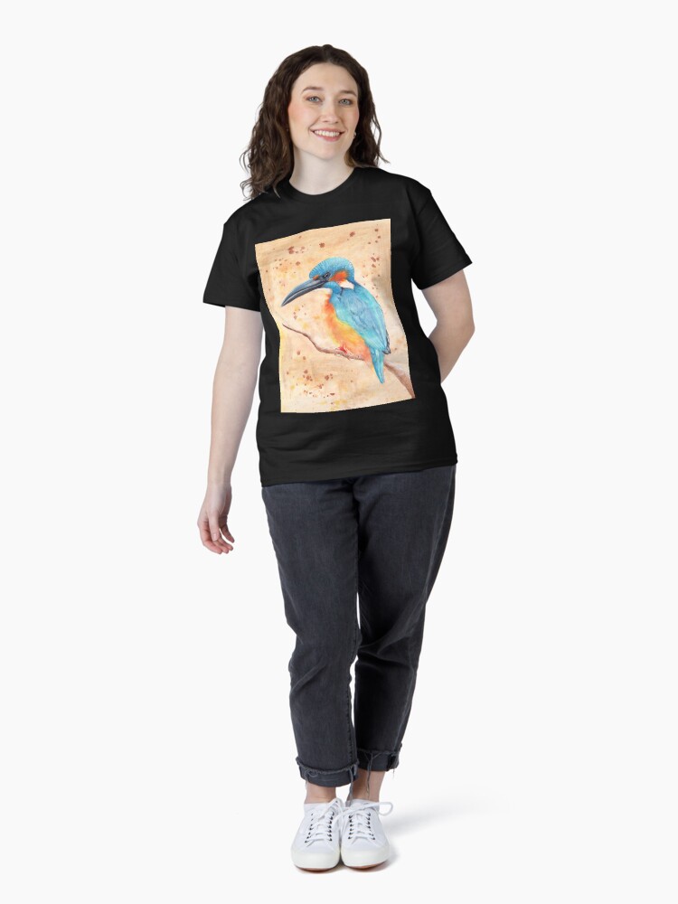 Thumbnail 4 of 7, Classic T-Shirt, Kingfisher designed and sold by BeckmogArt.