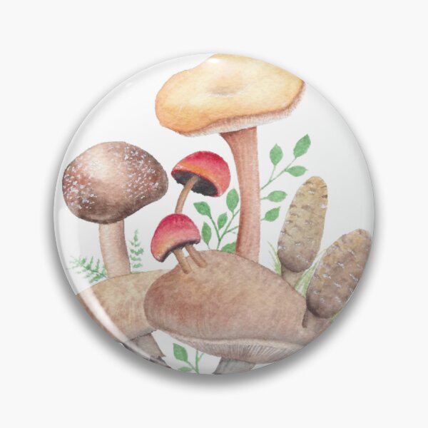 Item preview, A Mushroom Cluster Watercoloe designed and sold by Julia Manstan.