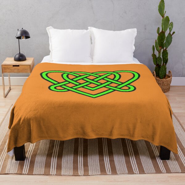 Item preview, Celtic Eternal Love Knot Romantic Heart Green Design designed and sold by taiche.