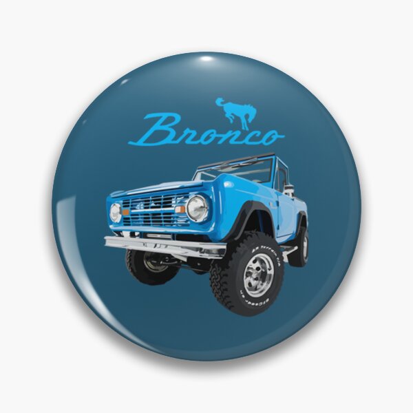 Aperçu de l'œuvre Bronco bleu Bronco rétro créée et vendue par CKECustomShirts.