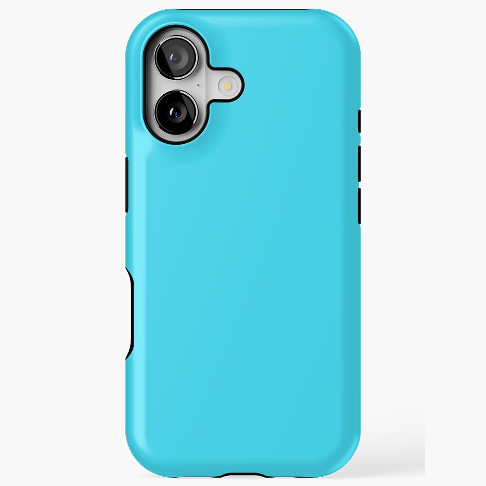 Solid Aqua Turquoise Blue