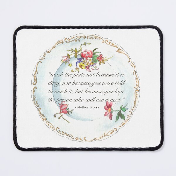 Item preview, Wash The Plate Quote designed and sold by Theodora Gould.