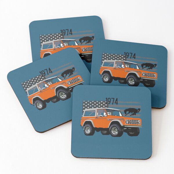 Artikelvorschau, Bronco 1974 Orange Rennen entworfen und verkauft von CKECustomShirts.