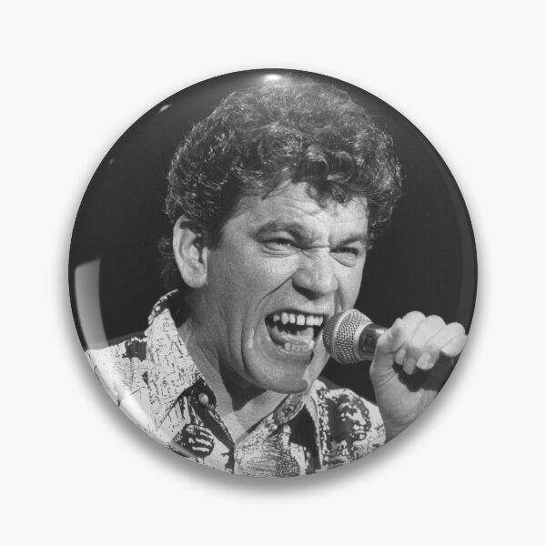 Item preview, Dan McCafferty Nazareth BW Photograph designed and sold by ConcertImages.