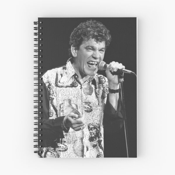 Item preview, Dan McCafferty Nazareth BW Photograph designed and sold by ConcertImages.