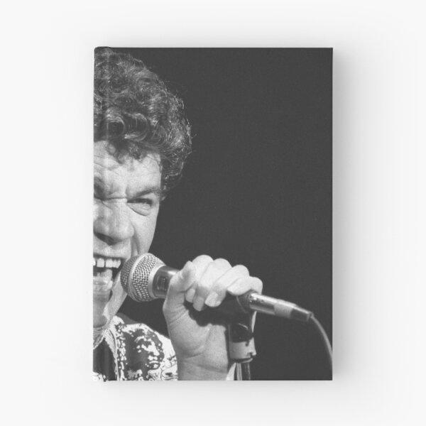 Item preview, Dan McCafferty Nazareth BW Photograph designed and sold by ConcertImages.