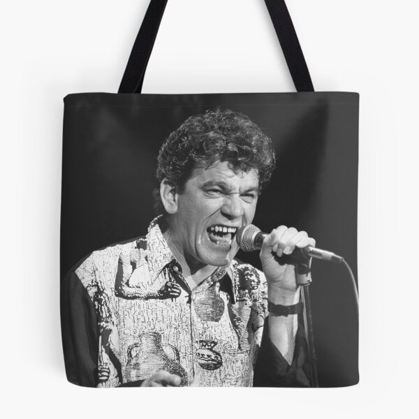 Item preview, Dan McCafferty Nazareth BW Photograph designed and sold by ConcertImages.