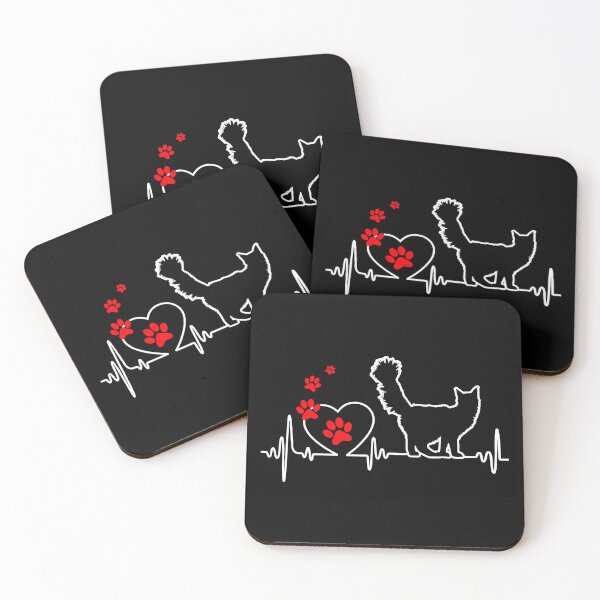 Item preview, Heartbeat Cat Kitten Lover Valentines Day designed and sold by norwoodcarney.