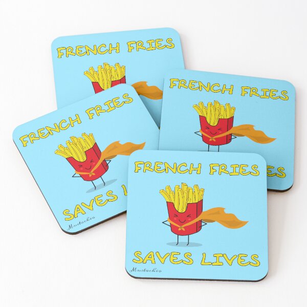 Item preview, French Fries Saves Lives designed and sold by Mustachio-Draws.