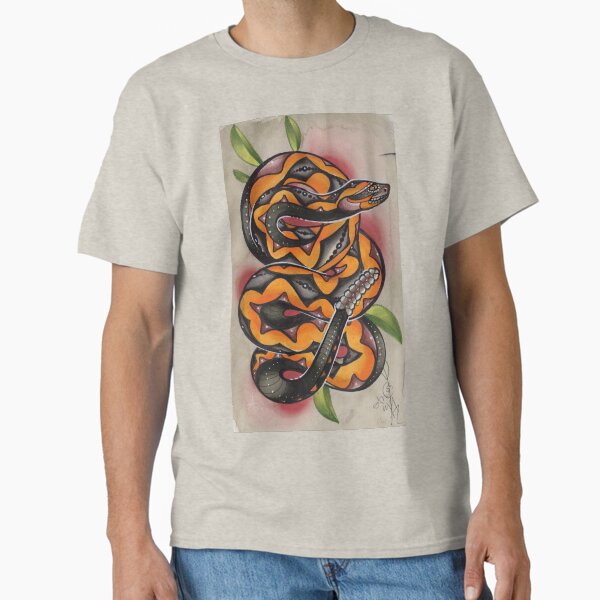old timey snake tattoo Classic T-Shirt