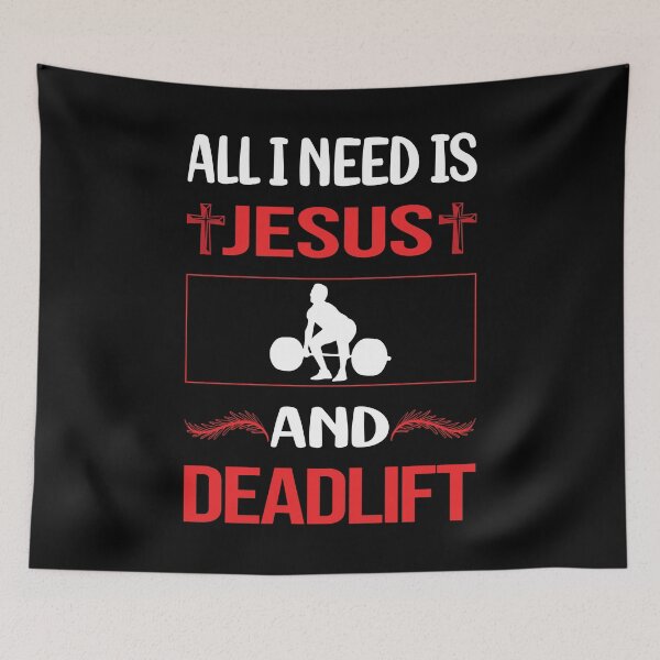 Item preview, Funny Jesus Deadlift designed and sold by DougPoulos.