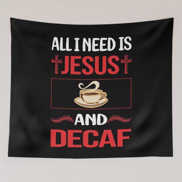 Item preview, Funny Jesus Decaf designed and sold by DougPoulos.