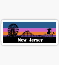 New Jersey Sunset Sticker