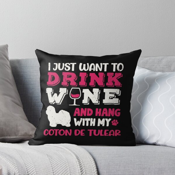 Item preview, Coton de Tulear Dog Dad Mom And Drink Wine designed and sold by rafaeltto.