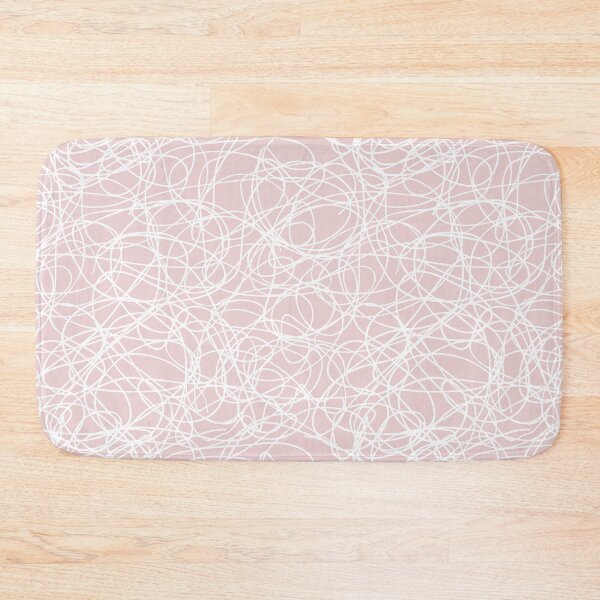 Artikelvorschau, Pink and White Thick Scribble Mosaic Pattern Pairs DE 2022 Popular Color Short and Sweet DE6023 entworfen und verkauft von ColorOfTheYears.