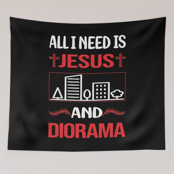 Item preview, Funny Jesus Diorama designed and sold by DougPoulos.