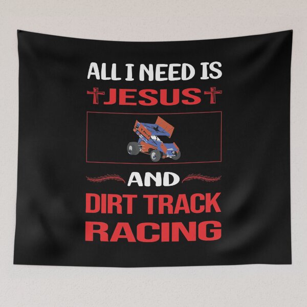 Item preview, Funny Jesus Dirt Track Racing designed and sold by DougPoulos.