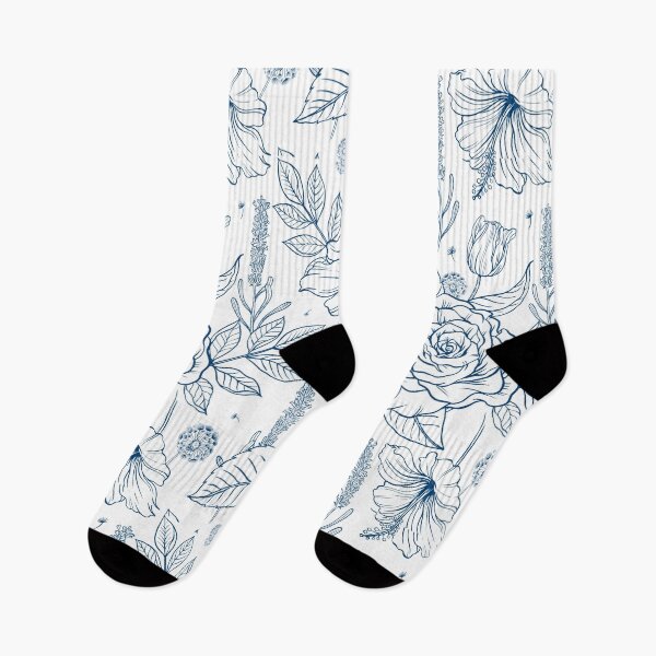 Item preview, bleu flowers designed and sold by badretop.