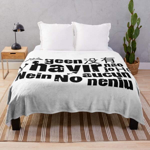 Item preview, The word "no" in different languages - black designed and sold by pASob-dESIGN.