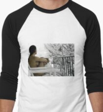"Snowstorm" Men's Baseball ¾ T-Shirt