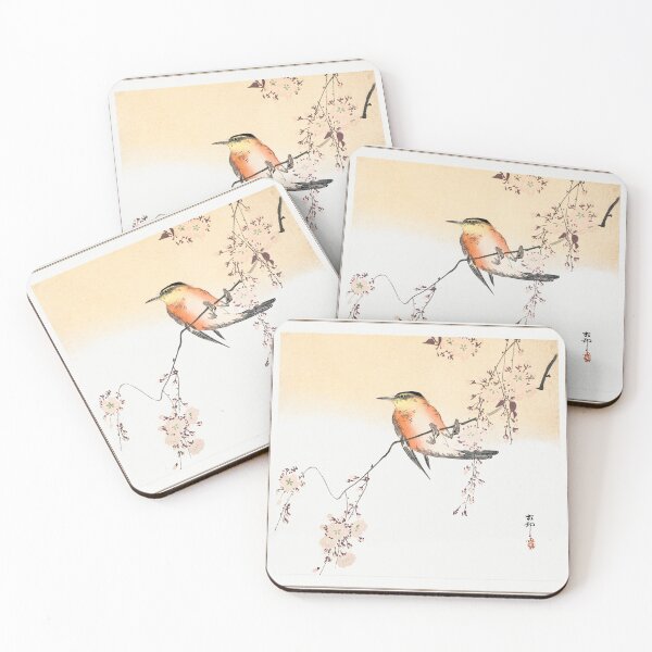 Item preview, Songbird and Blossoming Cherry by Ohara Koson - Great Arts designed and sold by InHerits.