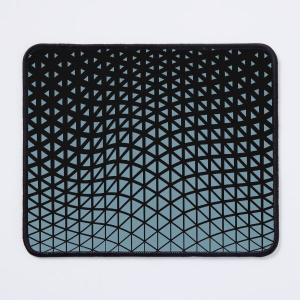 Item preview, Black and Blue Triangle Gradient Wave Pattern Pairs DE 2022 Popular Color Smoky Blue DET570 designed and sold by ColorOfTheYears.