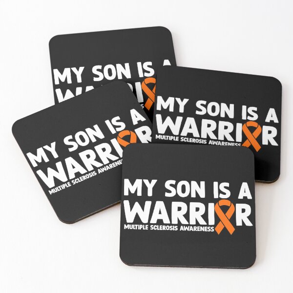 Item preview, Multiple Sclerosis Awareness Quote: My Son Is A Warrior designed and sold by AMINE  ★★★★★.