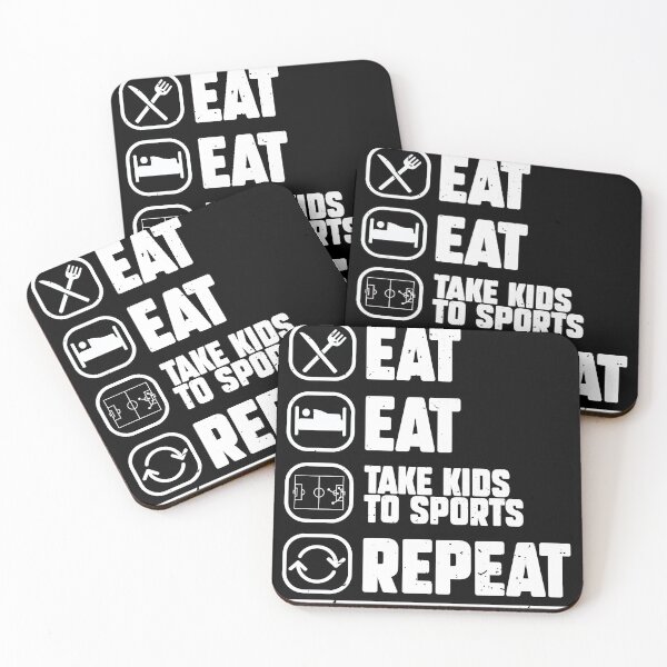 Item preview, Eat Sleep Take Kids To Sport Repeat Funny Mom designed and sold by MakeGoodChoices.