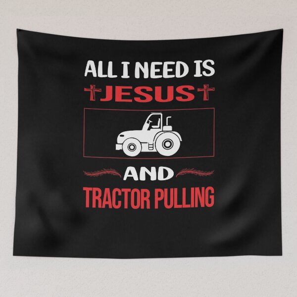 Item preview, Funny Jesus Tractor Pulling designed and sold by FifineCroteau.