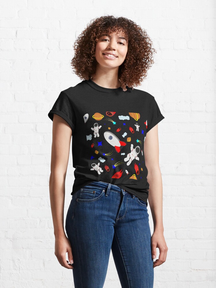 Vista alternativa de Camiseta clásica Aficionados al espacio