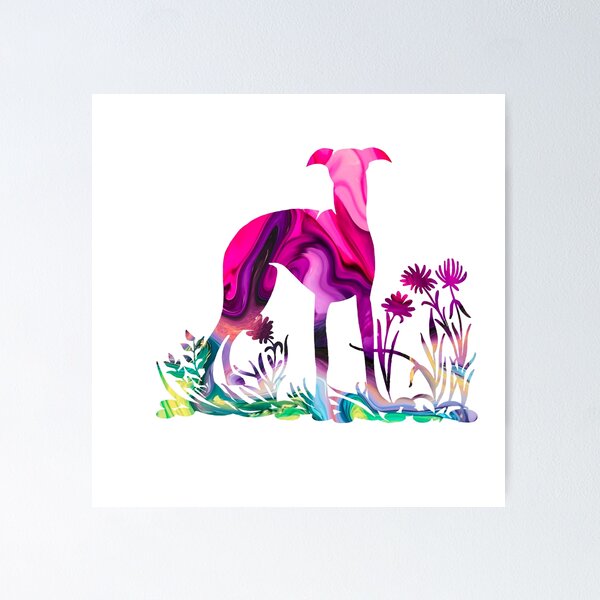 Item preview, Summer Whippet designed and sold by MistyLakeArt.