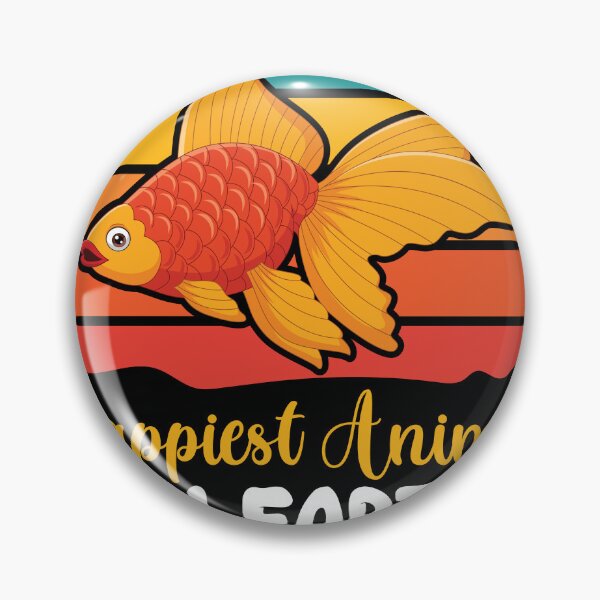 Item preview, Be A Goldfish Happiest Animal On Earth Vintage designed and sold by MakeGoodChoices.
