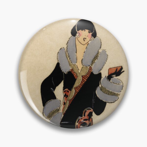 Item preview, Vintage illustration from the fashion magazine Very Parisian Chinese Flowers designed and sold by mesreveries.