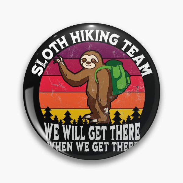 Item preview, Funny Sloth Hiking Team Distressed Vintage designed and sold by RoguePixel.