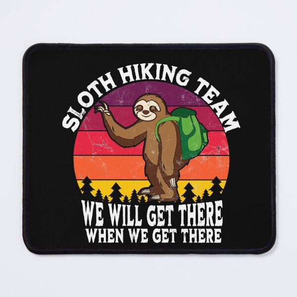 Item preview, Funny Sloth Hiking Team Distressed Vintage designed and sold by RoguePixel.