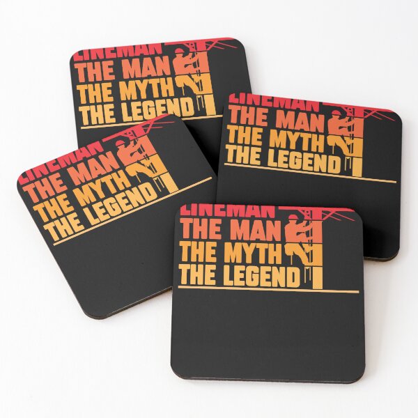 Item preview, Lineman The Man Myth The Legend Funny Linesman designed and sold by MakeGoodChoices.