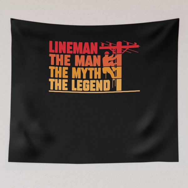 Item preview, Lineman The Man Myth The Legend Funny Linesman designed and sold by MakeGoodChoices.