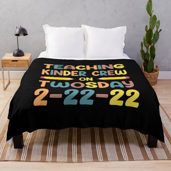 Item preview, Twosday Tuesday February 2-22-2022, Funny Teaching Kinder Crew on Twosday 2-22-22 Kinder Crew Teacher designed and sold by Shopnetro.