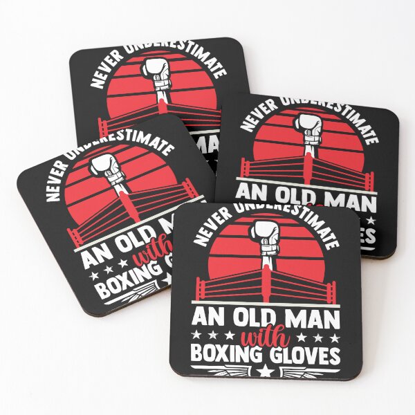 Item preview, Never Underestimate An Old Man With Boxing Gloves designed and sold by MakeGoodChoices.