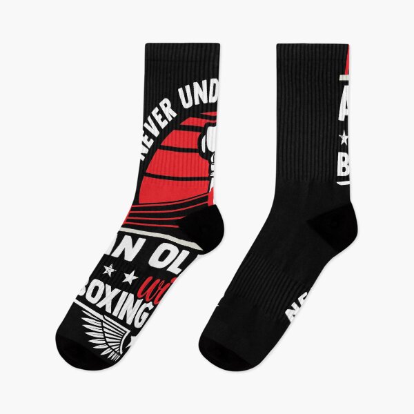 Item preview, Never Underestimate An Old Man With Boxing Gloves designed and sold by MakeGoodChoices.