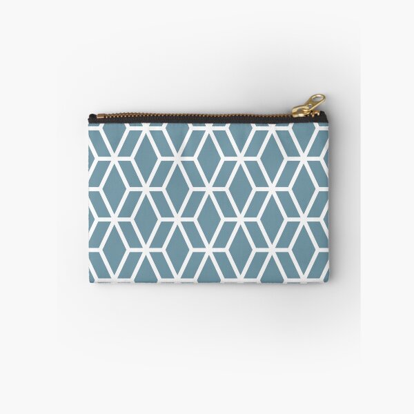 Aperçu de l'œuvre Blue and White Tessellation Line Pattern 16 Pairs DE 2022 Popular Color Smoky Blue DET570 créée et vendue par ColorOfTheYears.