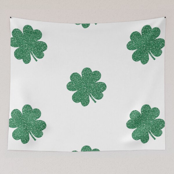 Item preview, St. Patrick's day four leaf green glitter lucky clover green glitter designed and sold by Elena Ivan - Papadopoulou.